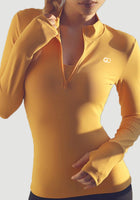 Fitness Women Tops Casual With Zipper O Neck Long Sleeve