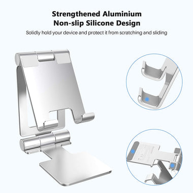 Cell Phone Stand, Fully Foldable, [2021 Updated] Angle Adjustable