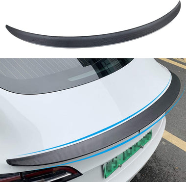 Farmogo Tesla Model 3 Carbon Fiber Rear Trunk Lip Tail Lid Spoiler Wing