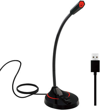 USB Microphone with Flexible Angle Adjustment Gaming mic for PC