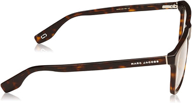 Marc 342 086 Dark Havana Plastic Rectangle Eyeglasses 55mm