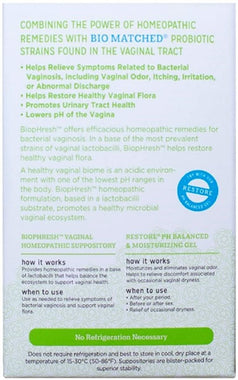 BiopHresh® Vaginal Homeopathic Suppository