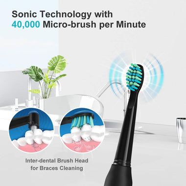 Fairywill Electric Toothbrush Powerful Sonic Cleaning
