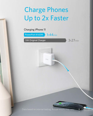 USB C Charger, 65W PIQ 3.0 Type-C Charger