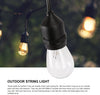 Outdoor String Lights Commercial Grade Weatherproof (2 Pack 48 FT)
