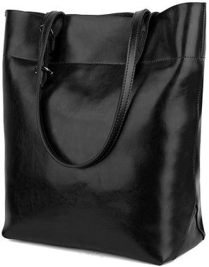 YALUXE Leather Tote Women's Soft Work Shoulder Bag (Upgraded 2.0)