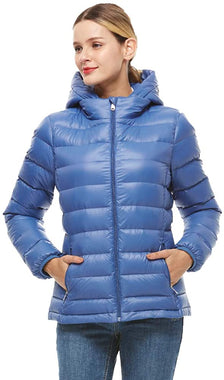 Universo Women's Down Jacket Lightweight Packable Puffer Down Coats Winter Outerwear