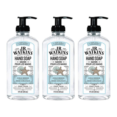 J.R. Watkins Gel Hand Soap, Scented Liquid Hand Wash 3 Pack