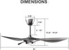 52-in Ceiling Fan with LED Light Kit Remote Control