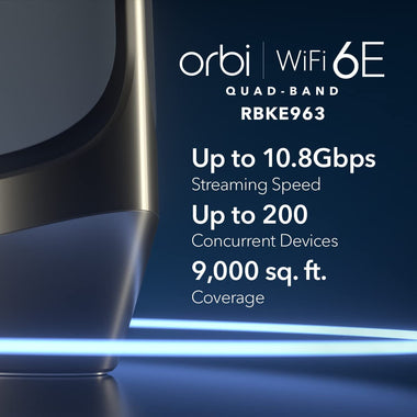 NETGEAR Orbi Quad-Band WiFi 6E Mesh System