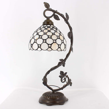 Glass Shade Tiffany Table Lamp Banker