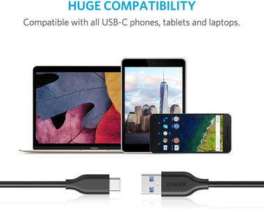 3 Pack Anker Powerline USB-C to USB 3.0 Cable (3ft)