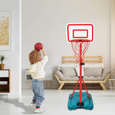 Kids Basketball Hoop Stand Adjustable Height 2.9 ft -6.2 ft Indoor Basketball