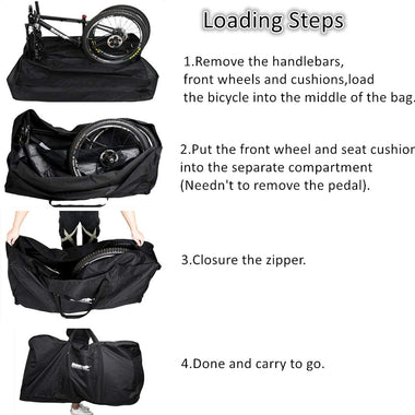 Aophire Folding Bike Bag 26 inch to 29 inch Thick Bicycle Travel Case