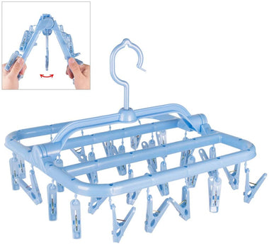 Annaklin Foldable Clip Hangers with 26 Drying Clips