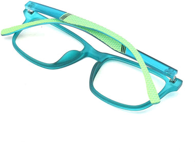 JUSLINK Blue Light Blocking Glasses for Kids Girls and Boys Age 4-15 (Green)
