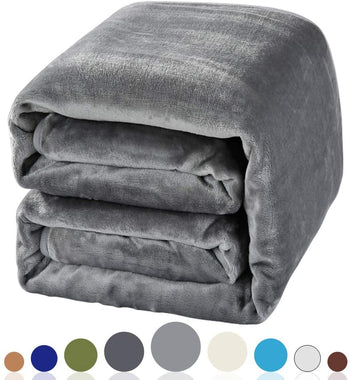 BALICHUN Soft Fleece King Blanket Winter Warm Brushed Flannel Blankets All Season