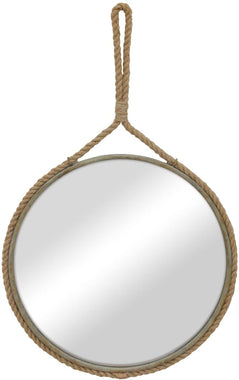 Round Decorative Mirror with Metal