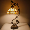 Tiffany Hexagon Stained Glass Mission Yellow Lamp