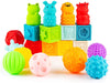 Woby Baby Blocks Soft Stacking Building  Squeeze Toys