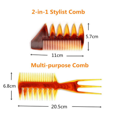 8 Pcs Hair Comb Set, Hair Brush for Women Men Styling Comb Set