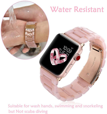 V-MORO Resin Band Compatible with Apple Watch Band 38mm 40mm 42mm 44mm