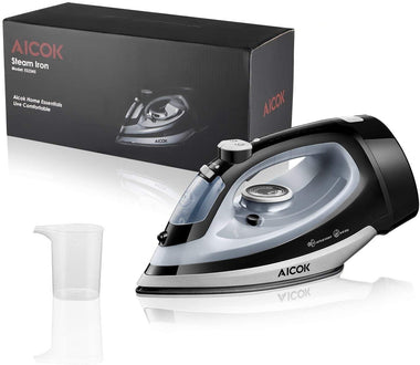 AICOK Steam Iron 1700W Professional Iron for Clothes with Retractable Cord