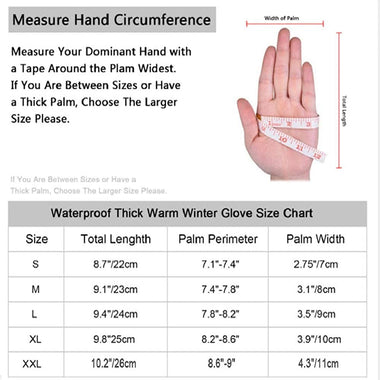 Jeniulet 100% Waterproof Winter Gloves- Windproof All Fingers Touch Screen Gloves