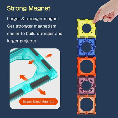 110 PCS Marble Run Magnetic Tiles  Blocks Toys