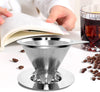 LHS Pour Over Coffee Dripper Reusable Slow Drip Paperless Coffee