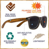 WOODIES Polarized Ebony Wood Sunglasses for Men