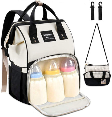 MOSFiATA Diaper Bag Backpack with Stroller Straps