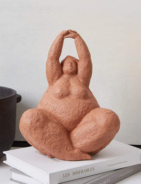 HAUCOZE Woman Lady Statue  Yoga Decor