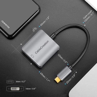 CableCreation USB Type C to DVI Cable Adapter