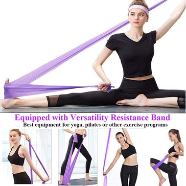 CHONGQI Pilates Bar Kit with Resistance Bands Yoga Pilates Exercise Stick