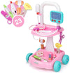 Doctor Cart Kit for Kids 3 4 5, Medical Play Set Realistic