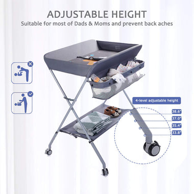 EGREE Baby Changing Table Portable Folding Diaper Changing Station