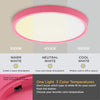 TALOYA Flush Mount LED Ceiling Light Pink Girl (12 Inch 20W)