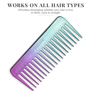 Detangling Hairbrush and Comb Set - Detangler Brush for Wet