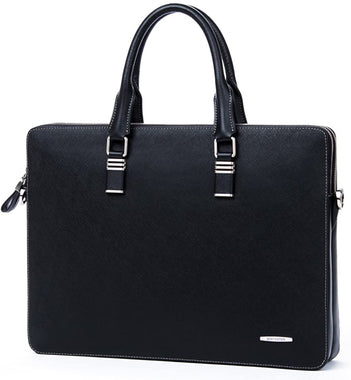 Leather Briefcase Shoulder Cross-body Laptop Business Bag for Men & Women