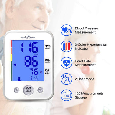 Large Cuff Easy@Home Digital  Blood Pressure