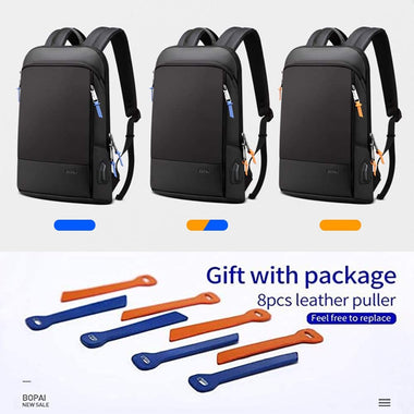 Slim Laptop Backpack 15 inch USB Charging Backpack for Men