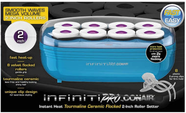 Conair Heat Tourmaline Ceramic Flocked Hot Rollers