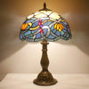 Tiffany Stained Glass Lotus Style Table Lamp