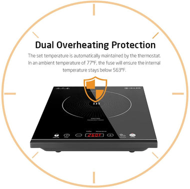 Portable Induction Cooktop, iSiLER 1800W Sensor Touch Electric Induction Cooker