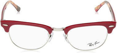 Unisex RX5154 Clubmaster Eyeglasses Red On Texture Camuflage 51mm