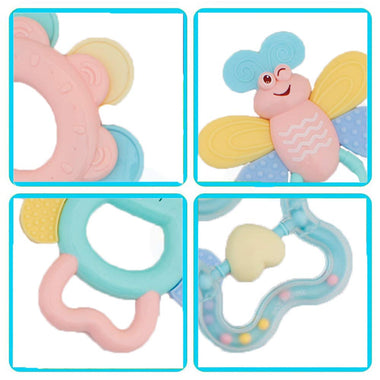 Rattle Teether Baby Toys - Baby 8pcs Shake GRAP