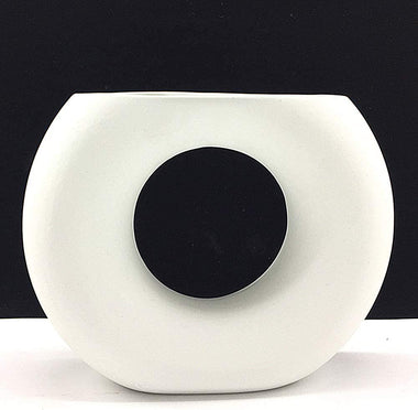 Ceramic Matte Design Round Modern Vase Ideal Gift