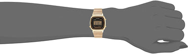 Casio Women's Vintage LA670WGA-1DF Daily Alarm Digital Gold-tone Watch