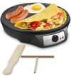 Nonstick 12-Inch Electric Crepe Maker - Aluminum Griddle Hot Plate Cooktop